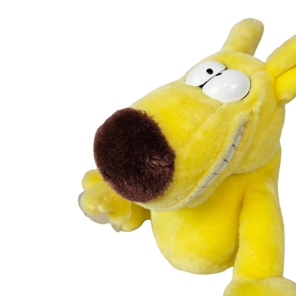 Vintage 1987 Mother Goose & Grimm Yellow Grimmy Dog Stuffed Car Window Cling - Picture 9 of 12